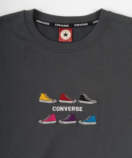 CONVERSE(コンバース)の「【CONVERSE/コンバース】6シューズ刺繍&バックプリント スウェット(スウェット・メンズ・ホワイト/ブラック/ベージュ/オフホワイト/ブルーグレー/スミクロ・M/L/XL)」の18枚目の写真
