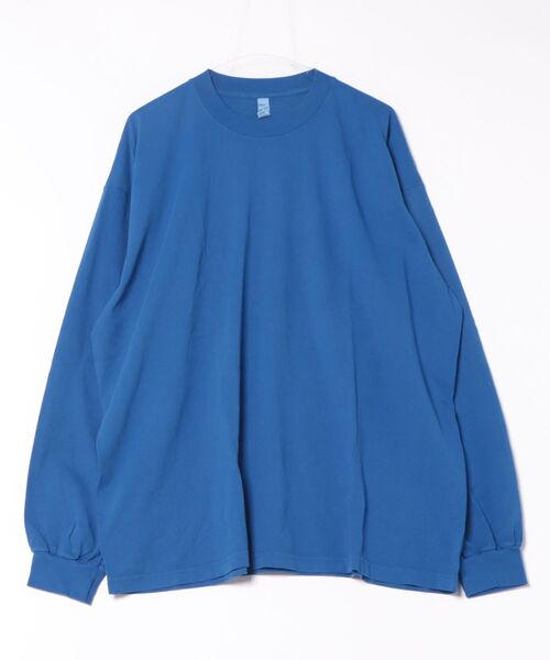 LOS ANGELES APPAREL(ロサンゼルスアパレル)の「/LOS ANGELES APPAREL/LA APPAREL 6.5oz GARMENT DYED CREW L/S TEE - 6.5オンス ガーメントダイ クルーネックTシャツ長袖(Tシャツ/カットソー・メンズ・ブラック/グレー/ゴールド/グリーン/ホワイト/オレンジ/ブルー・X-LARGE/LARGE/MEDIUM/SMALL/XX-LARGE)」の5枚目の写真