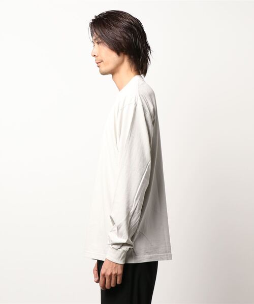 LOS ANGELES APPAREL(ロサンゼルスアパレル)の「/LOS ANGELES APPAREL/LA APPAREL 6.5oz GARMENT DYED CREW L/S TEE - 6.5オンス ガーメントダイ クルーネックTシャツ長袖(Tシャツ/カットソー・メンズ・ブラック/グレー/ゴールド/グリーン/ホワイト/オレンジ/ブルー・X-LARGE/LARGE/MEDIUM/SMALL/XX-LARGE)」の8枚目の写真
