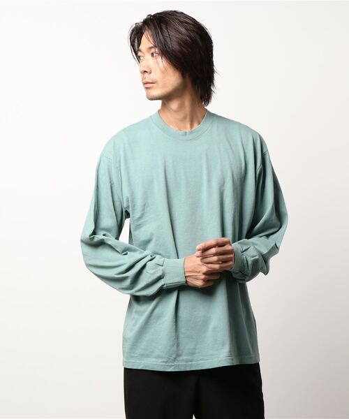 LOS ANGELES APPAREL(ロサンゼルスアパレル)の「/LOS ANGELES APPAREL/LA APPAREL 6.5oz GARMENT DYED CREW L/S TEE - 6.5オンス ガーメントダイ クルーネックTシャツ長袖(Tシャツ/カットソー・メンズ・ブラック/グレー/ゴールド/グリーン/ホワイト/オレンジ/ブルー・X-LARGE/LARGE/MEDIUM/SMALL/XX-LARGE)」の11枚目の写真