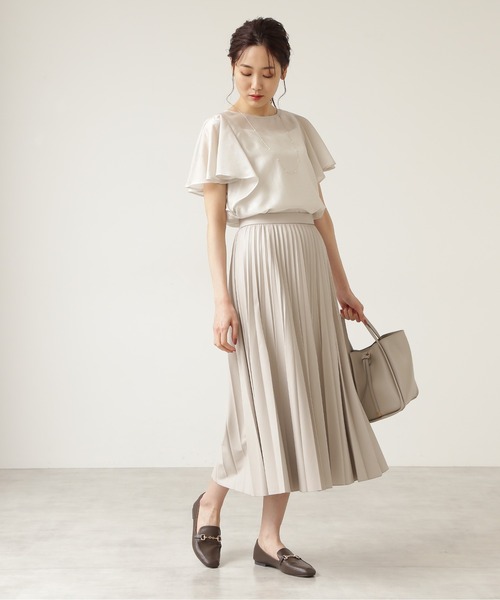 NATURAL BEAUTY BASIC（ナチュラルビューティーベーシック）の「トゥーフェイストート（トートバッグ・レディース・ベージュ/グレー/ブルー・ﾌﾘ-）」の5枚目の写真