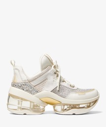MICHAEL KORS スニーカー ホワイト/グリーン　エクストリーム MICHAEL KORS（マイケルコース）の「OLYMPIA SPORT