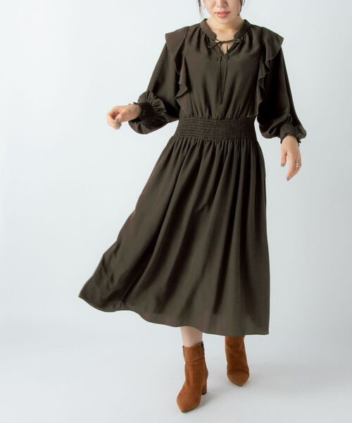 2way肩フリルドットプリントワンピース ワンピース Nolley S ノーリーズ のファッション通販 Zozotown