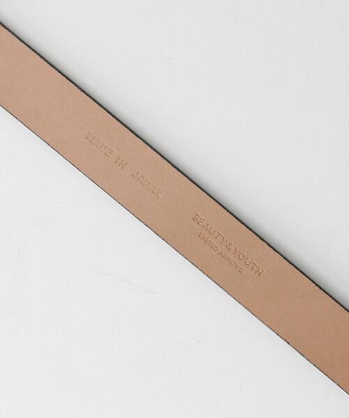 BEAUTY&YOUTH UNITED ARROWS（ビューティーアンドユースユナイテッドアローズ）の「BY レザー スクエアバックル ベルト（ベルト・レディース・ブラック/オフホワイト/オリーブ・FREE）」の5枚目の写真