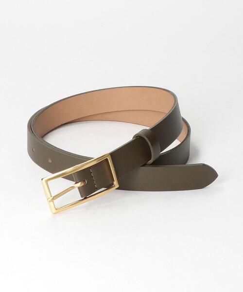 BEAUTY&YOUTH UNITED ARROWS（ビューティーアンドユースユナイテッドアローズ）の「BY レザー スクエアバックル ベルト（ベルト・レディース・ブラック/オフホワイト/オリーブ・FREE）」の12枚目の写真