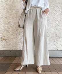 RIVE DROITE（リヴドロワ）の「ゆったりシルエットながら綺麗見え　ウールリネンイージーパンツ（その他パンツ）」