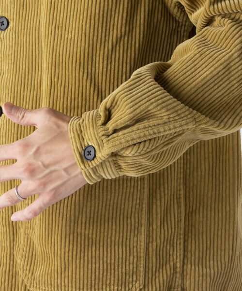 NOLLEY'S goodman(ノーリーズグッドマン)の「【WORK ABOUT/ワークアバウト】MAO JACKET コーデュロイ バンドカラー マオカラー シャツ ブルゾン(ノーカラージャケット・メンズ・ベビーピンク/イエロー/ブラック・L/S/M/LL)」の11枚目の写真
