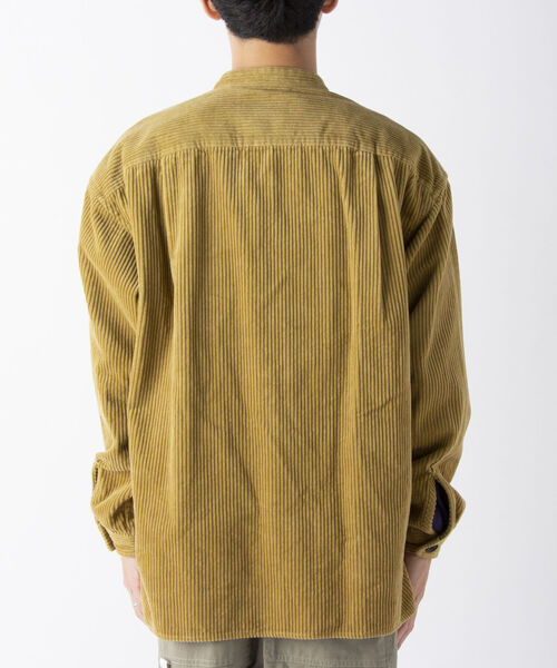 NOLLEY'S goodman(ノーリーズグッドマン)の「【WORK ABOUT/ワークアバウト】MAO JACKET コーデュロイ バンドカラー マオカラー シャツ ブルゾン(ノーカラージャケット・メンズ・ベビーピンク/イエロー/ブラック・L/S/M/LL)」の12枚目の写真