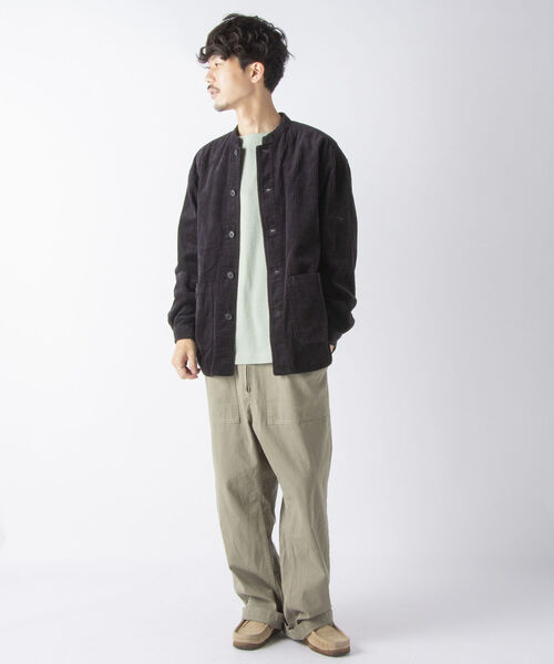 NOLLEY'S goodman(ノーリーズグッドマン)の「【WORK ABOUT/ワークアバウト】MAO JACKET コーデュロイ バンドカラー マオカラー シャツ ブルゾン(ノーカラージャケット・メンズ・ベビーピンク/イエロー/ブラック・L/S/M/LL)」の13枚目の写真