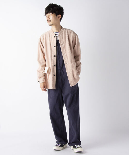 NOLLEY'S goodman(ノーリーズグッドマン)の「【WORK ABOUT/ワークアバウト】MAO JACKET コーデュロイ バンドカラー マオカラー シャツ ブルゾン(ノーカラージャケット・メンズ・ベビーピンク/イエロー/ブラック・L/S/M/LL)」の16枚目の写真