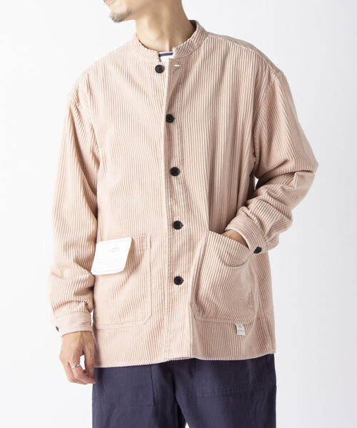 NOLLEY'S goodman(ノーリーズグッドマン)の「【WORK ABOUT/ワークアバウト】MAO JACKET コーデュロイ バンドカラー マオカラー シャツ ブルゾン(ノーカラージャケット・メンズ・ベビーピンク/イエロー/ブラック・L/S/M/LL)」の19枚目の写真