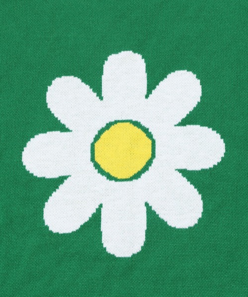 WC（ダブル シー）の「フラワーモチーフビッグニット（ニット/セーター・レディース・オレンジ/グリーン/ブラック・FREE）」の11枚目の写真