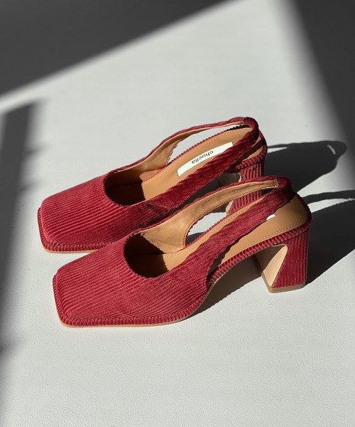 chuclla（チュクラ）の「Corduroy back strap pumps chs21a032（その他シューズ・レディース・アイボリー/ブラック/レンガ/グリーン/ブルー・36/40/38/37/39）」の18枚目の写真