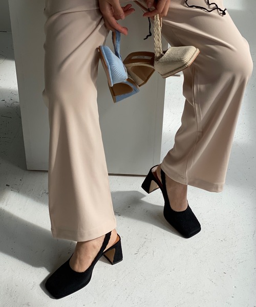 chuclla（チュクラ）の「Corduroy back strap pumps chs21a032（その他シューズ・レディース・アイボリー/ブラック/レンガ/グリーン/ブルー・36/40/38/37/39）」の11枚目の写真