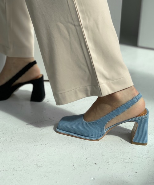 chuclla（チュクラ）の「Corduroy back strap pumps chs21a032（その他シューズ・レディース・アイボリー/ブラック/レンガ/グリーン/ブルー・36/40/38/37/39）」の12枚目の写真