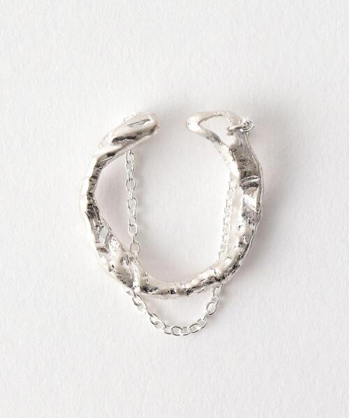 Soierie(ソワリー)の「<Soierie>Aging イヤーカフ&リング /1P -2WAY-(イヤーカフ・レディース・シルバー/ゴールド・FREE)」の2枚目の写真