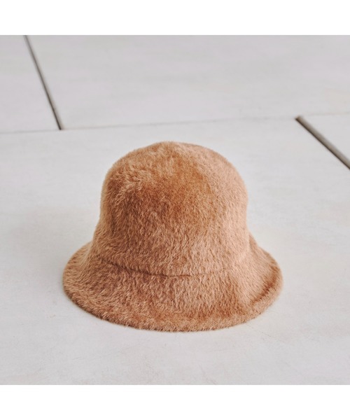 CPCM(シーピーシーエム)の「シャギーバケットハット21AW(ハット・レディース・ブラック/アイボリー/ベージュ・FREE)」の1枚目の写真