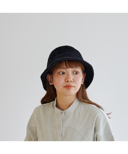 CPCM(シーピーシーエム)の「シャギーバケットハット21AW(ハット・レディース・ブラック/アイボリー/ベージュ・FREE)」の6枚目の写真