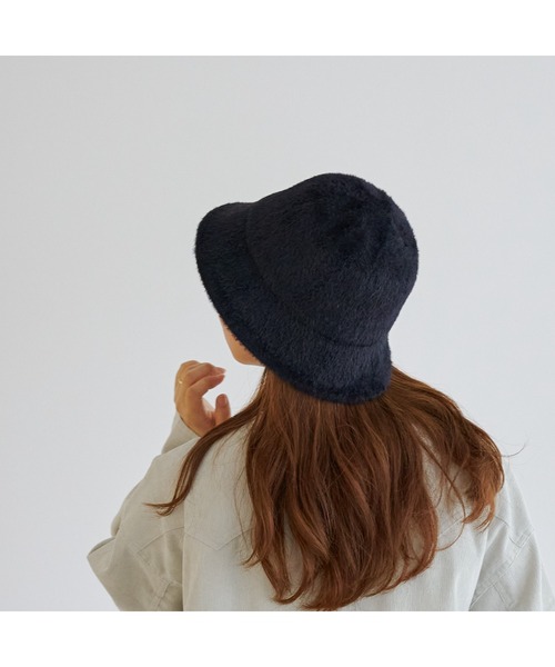 CPCM(シーピーシーエム)の「シャギーバケットハット21AW(ハット・レディース・ブラック/アイボリー/ベージュ・FREE)」の8枚目の写真