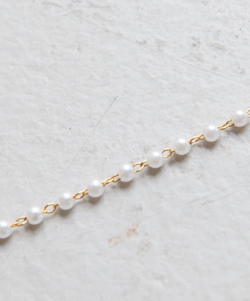 Abahouse Devinette(ドゥヴィネット)の「ベビーパールリングポイントネックレス(ネックレス・レディース・ゴールド・フリー)」の6枚目の写真