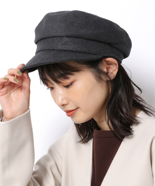 LAKOLE（ラコレ）の「メルトンキャスケット / 957656（キャスケット・レディース・モカ/チャコール・FREE）」の4枚目の写真