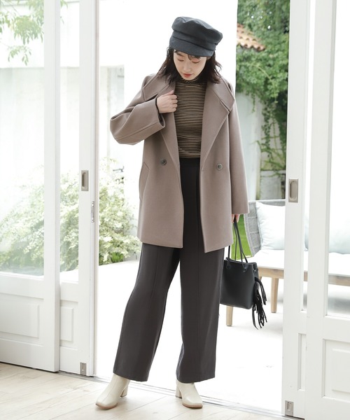 LAKOLE（ラコレ）の「メルトンキャスケット / 957656（キャスケット・レディース・モカ/チャコール・FREE）」の7枚目の写真