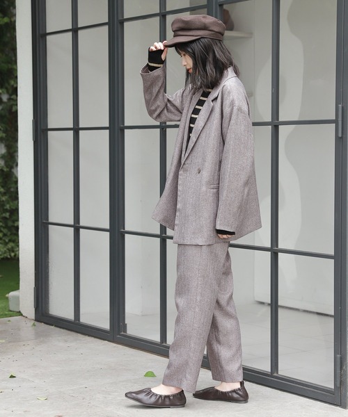 LAKOLE（ラコレ）の「メルトンキャスケット / 957656（キャスケット・レディース・モカ/チャコール・FREE）」の5枚目の写真