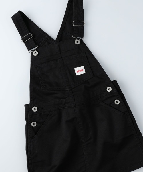 EDWIN(エドウィン)の「【EDWIN】ジャンパースカート(サロペット/オーバーオール・キッズ・ブラック・150)」の1枚目の写真