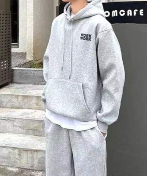 MANGROVE（マングローブ）の「" work work " ビッグパーカー（パーカー・レディース・ブラック/グレー・FREE）」の3枚目の写真