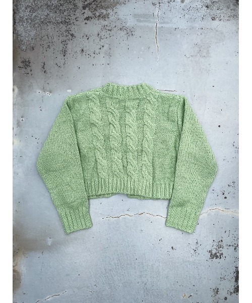 FIG&VIPER（フィグアンドバイパー）の「チェーン付きショートニットTOP（カーディガン/ボレロ・レディース・ライトグリーン/パープル/オレンジ・FREE）」の18枚目の写真