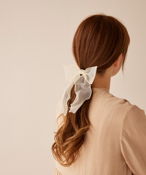 moi tytto（モイテュット）の「使い回しリボンゴムセット（オリジナルポーチセット）（ヘアゴム・レディース・ブラウン/ブラック×ホワイト・FREE）」の15枚目の写真