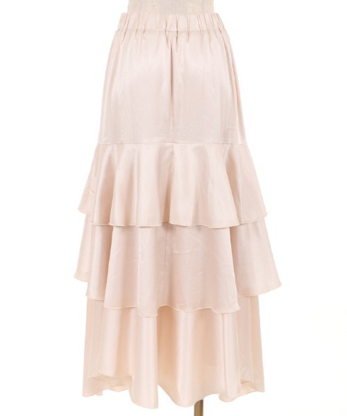 axes femme（アクシーズファム）の「幾何学ＪＱ柄ティアードＳＫ（スカート・レディース・キナリ/ブラック/グレー・MEDIUM）」の8枚目の写真