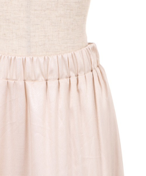 axes femme（アクシーズファム）の「幾何学ＪＱ柄ティアードＳＫ（スカート・レディース・キナリ/ブラック/グレー・MEDIUM）」の9枚目の写真