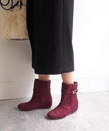 byあしながおじさん（バイアシナガオジサン）の「【撥水・防寒】インヒールエコファーブーツ　-8710405（ブーツ）」