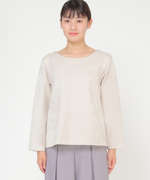 ikka(イッカ)の「ベロアダンボールプルオーバー(その他トップス・レディース・オフホワイト/ブラウン・L/M)」の12枚目の写真