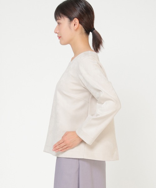 ikka(イッカ)の「ベロアダンボールプルオーバー(その他トップス・レディース・オフホワイト/ブラウン・L/M)」の10枚目の写真