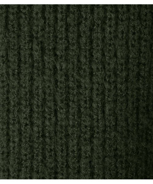 AZUL by moussy（アズールバイマウジー）の「FRONT ZIP BIG COLLAR KNIT/フロントジップビッグカラーニット（ニット/セーター・レディース・ダークグリーン/ライトブラウン・FREE）」の14枚目の写真