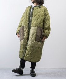 RE PRODUCT COLLECTION / RE MAKE M-65 QUILTING LONG COAT BOA POCKET リメイクキルティングライナージャケット ボアポケット キルティングコート ダウンジャケット ダウンコート キルティングアウター
