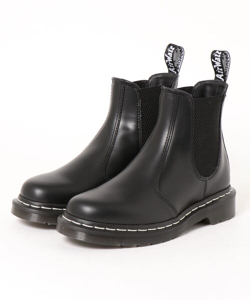 Dr. Martens（ドクターマーチン）の「Dr.Martens  2976 CHELSEA BOOT WHITE STITCH 26257001（ブーツ・レディース・ブラック・23㎝/24㎝/25㎝）」の4枚目の写真