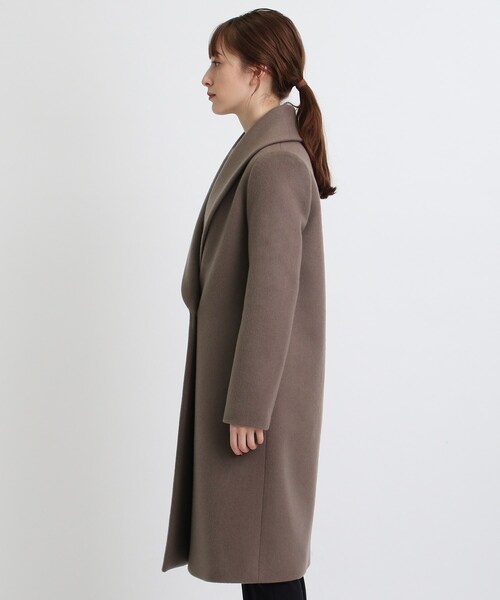 INDIVI（インディヴィ）の「◇ショールカラーフォルムコート