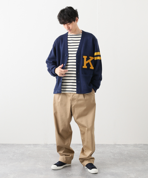 B.C STOCK(ベーセーストック)の「スクールカーディガン(カーディガン/ボレロ・メンズ・ネイビー/グリーン・MEDIUM/LARGE)」の18枚目の写真