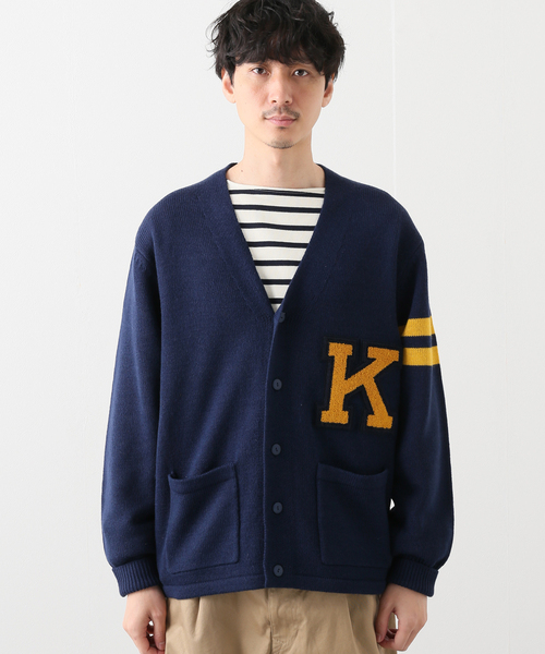 B.C STOCK(ベーセーストック)の「スクールカーディガン(カーディガン/ボレロ・メンズ・ネイビー/グリーン・MEDIUM/LARGE)」の17枚目の写真