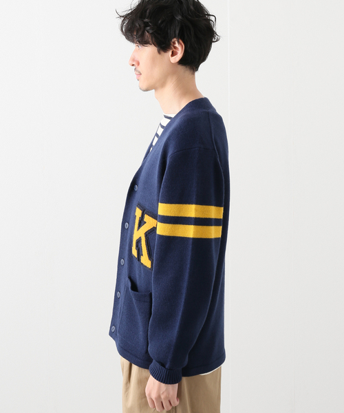 B.C STOCK(ベーセーストック)の「スクールカーディガン(カーディガン/ボレロ・メンズ・ネイビー/グリーン・MEDIUM/LARGE)」の16枚目の写真