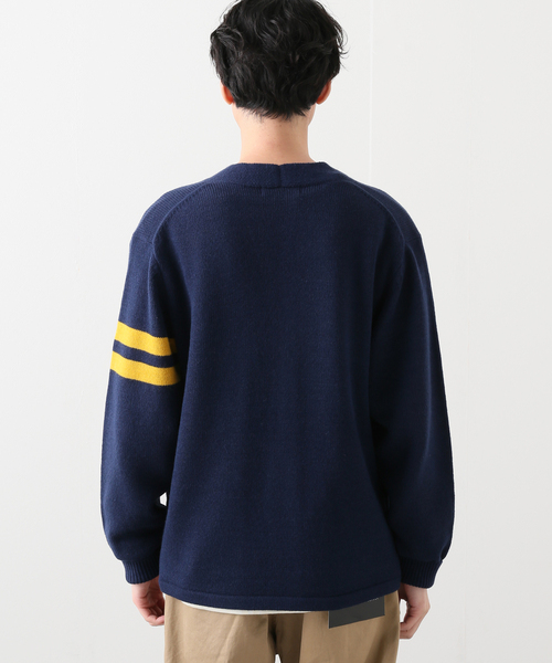 B.C STOCK(ベーセーストック)の「スクールカーディガン(カーディガン/ボレロ・メンズ・ネイビー/グリーン・MEDIUM/LARGE)」の15枚目の写真