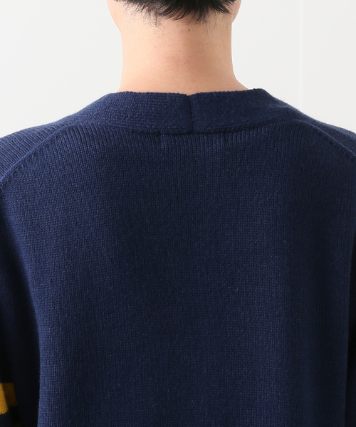 B.C STOCK(ベーセーストック)の「スクールカーディガン(カーディガン/ボレロ・メンズ・ネイビー/グリーン・MEDIUM/LARGE)」の13枚目の写真