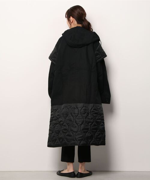 77circa（ナナナナサーカ）の「77circa / ナナナナサーカ：【レディース】circa make cutback military coat：cc21aw-46[DEA]（ミリタリージャケット・レディース・ブラック/オリーブ・FREE）」の5枚目の写真