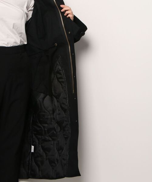 77circa（ナナナナサーカ）の「77circa / ナナナナサーカ：【レディース】circa make cutback military coat：cc21aw-46[DEA]（ミリタリージャケット・レディース・ブラック/オリーブ・FREE）」の3枚目の写真