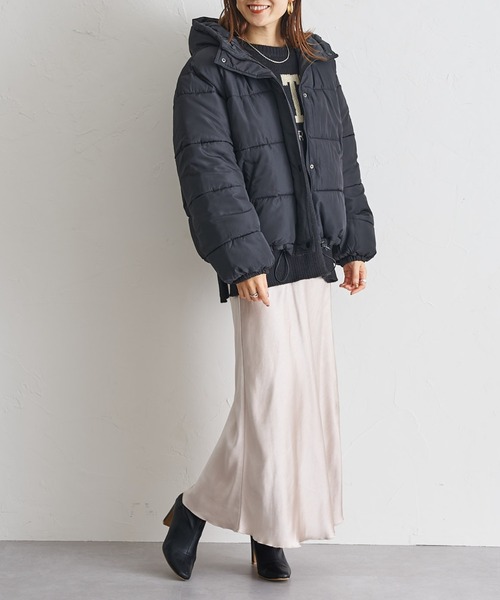 prose verse（プロズヴェール）の「《ZOZO限定》中綿ショートブルゾン（ダウンジャケット/コート・レディース・ブラック/ブラウン/カーキ/アイボリー・MEDIUM）」の5枚目の写真