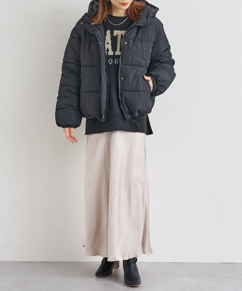 prose verse（プロズヴェール）の「《ZOZO限定》中綿ショートブルゾン（ダウンジャケット/コート・レディース・ブラック/ブラウン/カーキ/アイボリー・MEDIUM）」の6枚目の写真