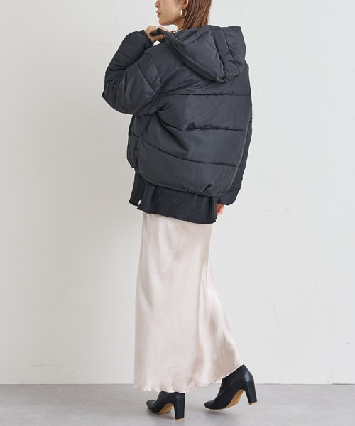 prose verse（プロズヴェール）の「《ZOZO限定》中綿ショートブルゾン（ダウンジャケット/コート・レディース・ブラック/ブラウン/カーキ/アイボリー・MEDIUM）」の7枚目の写真